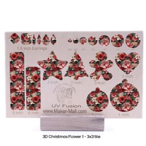 3D Christmas Flower 1 - 3x3 Cutout