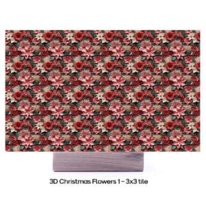 3D Christmas Flower 1 - 3X3 Final