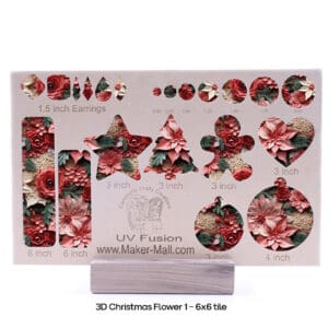 3D Christmas Flower 1 - 6X6 Cutout