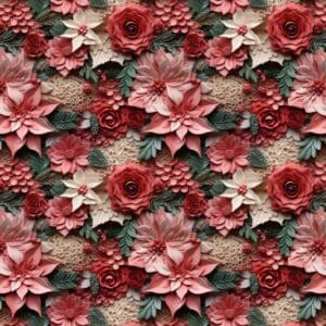 3D Christmas Flower 1 - 6X6 Pattern