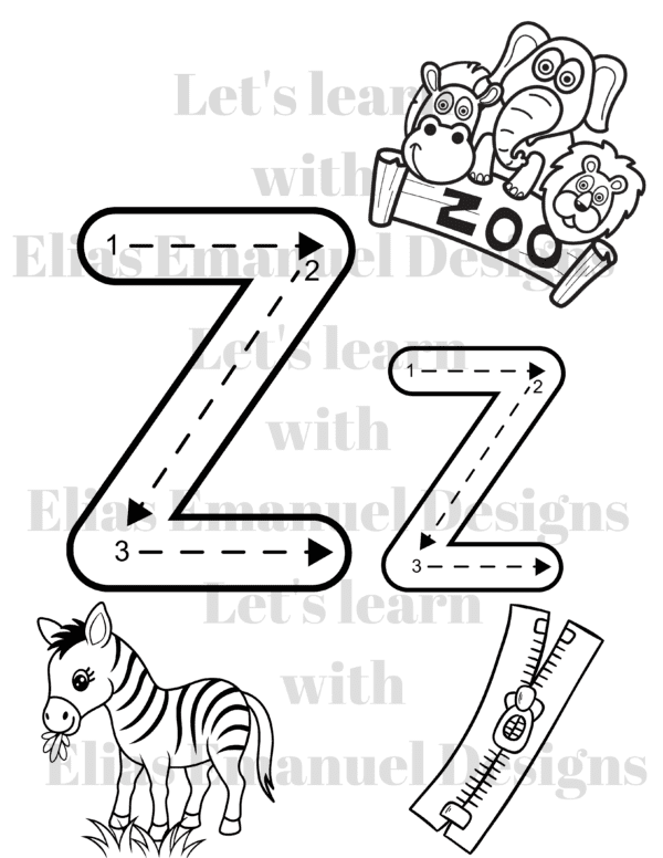 Engaging Letter Recognition Coloring Pages4