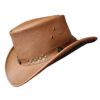 Bison Concho Band Western Cowboy Leather Hat