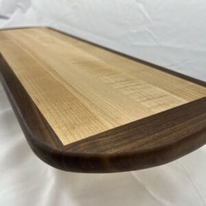 Bread Cutting Board Made from Walnut and Maple
