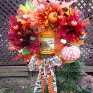 Fabulous Fall Wreath Country Pumpkins