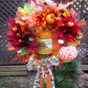 Fabulous Fall Wreath Country Pumpkins