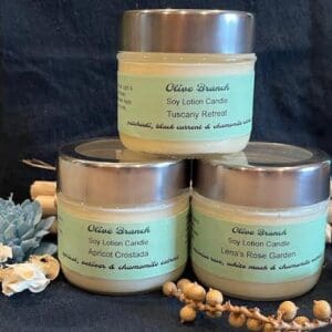 Chamomile-Infused Soy Lotion Candle