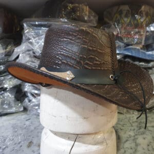 Crocodile Leather Iconic Cowboy Hat