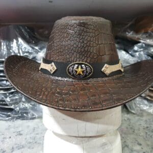 Crocodile Leather Iconic Cowboy Hat