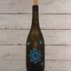 Dot Art Wine Bottle - Blue And Green