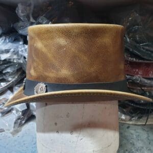 El Dorado Pocker Band Leather Top Hat