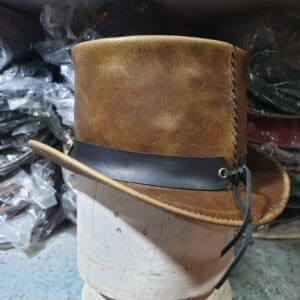 El Dorado Pocker Band Leather Top Hat