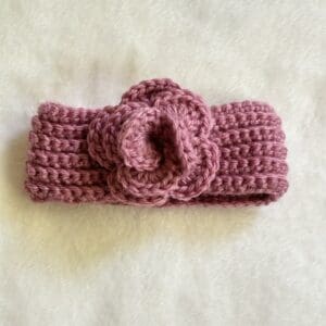 Newborn Twisted Headband with Flower