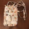 Crossbody Phone Bag with Attached Mini Wallet Set - Pigs