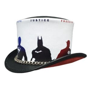 Justice League Inspired El Dorado Leather Top Hat