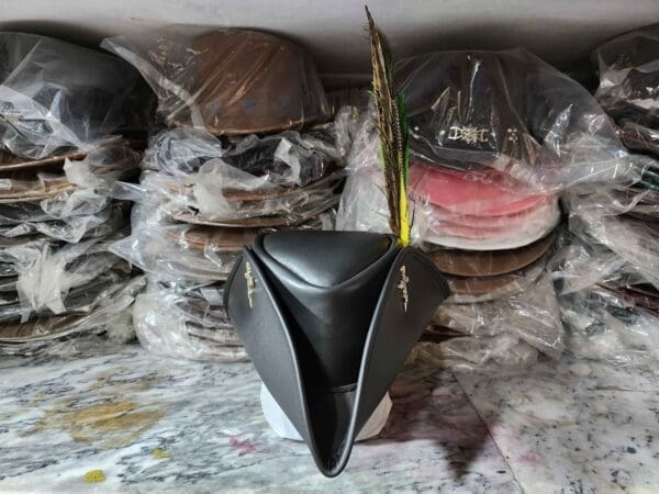 Lady Maria Inspired Black Leather Hat