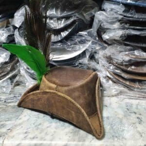 Lady Maria Inspired Brown Leather Hat