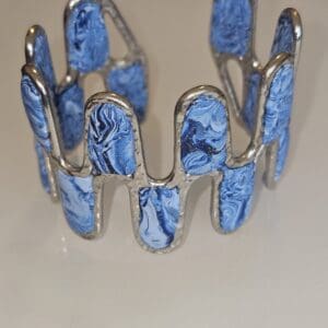 Magical Blue Wave Cuff Bracelet