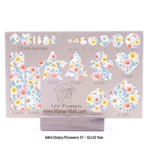 Mini Daisy Flowers 17 - 12x12 pattern - 2