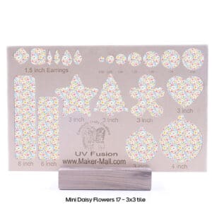 Mini Daisy Flowers 17 - 3X3 Cutout