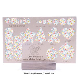 Mini Daisy Flowers 17 - 6X6 Cutout