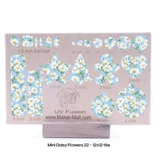 Mini Daisy Flowers 22 - 12X12 Cutout