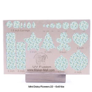 Mini Daisy Flowers 22 - 3X3 Cutout