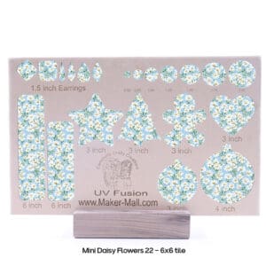 Mini Daisy Flowers 22 - 6X6 Cutout