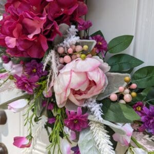 Enchanting Pink Garden Wreath