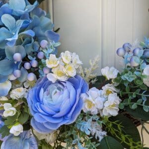 Blue Hydrangea Wreath 4