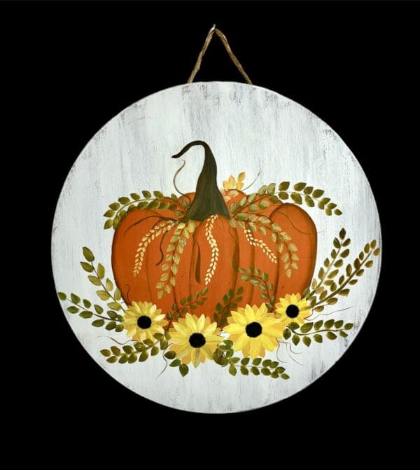 Pumpkin Door Hanger