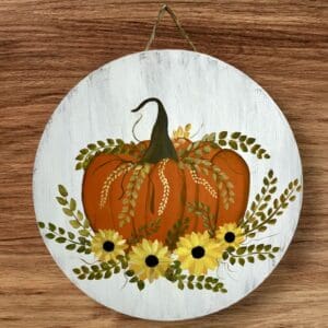 Pumpkin Door Hanger