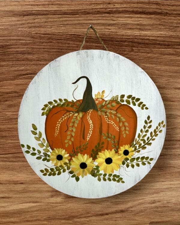 Pumpkin Door Hanger