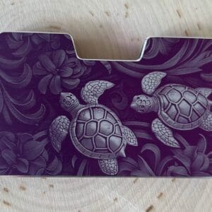 Purple Turtle Minimalist Wallet