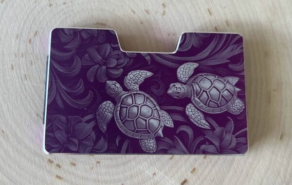 Purple Turtle Minimalist Wallet