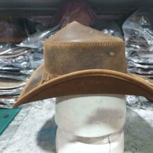 The Rambler Distressed Brown Leather Hat