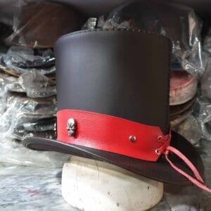 Ringmaster Brown Leather Top Hat