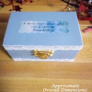 Handpainted Scripture Trinket Box