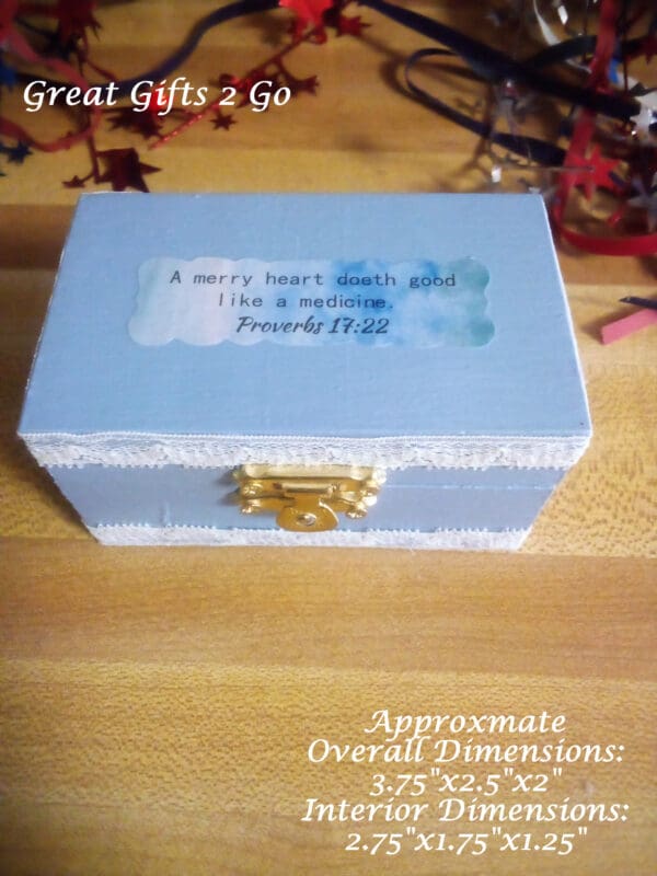 Handpainted Scripture Trinket Box