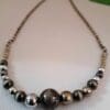 Sophisticated Glass And Metal Necklace 2