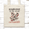 Harvest Of The Month: October Cranberry Canvas Tote Bag