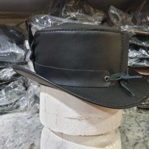 Dragon Mask band Leather Top Hat