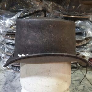 Wild West Rangers Leather Top Hat