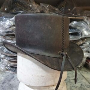 Wild West Rangers Leather Top Hat