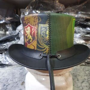 El Dorado Zodiac Signs Theme Leather Top Hat