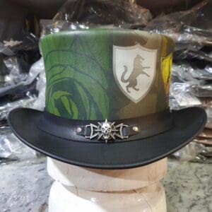 El Dorado Zodiac Signs Theme Leather Top Hat