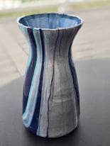 Painted Resin Glass Vase 3