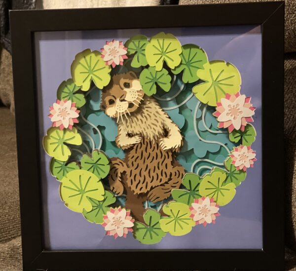 Sweet Water Otter Shadowbox