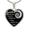 Luxury Heart Pendant Necklace I Wish I Could Turn Back The Clock