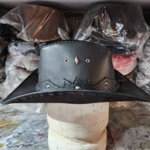 Texas Western Icon Cowboy Black Leather Hat