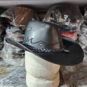 Texas Western Icon Cowboy Black Leather Hat